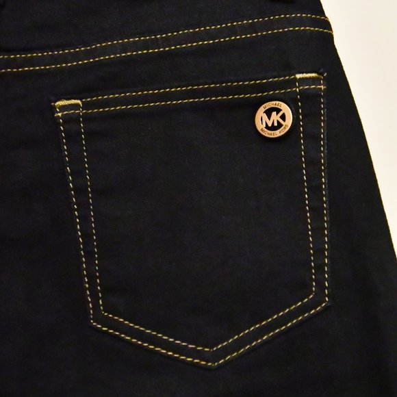 Michael Kors Izzy Skinny Dark Rinse Denim Jeans - Picture 2 of 4